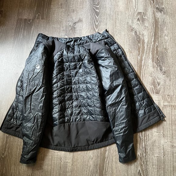 Men's Black Quilted Jacket - Picture 4 of 5